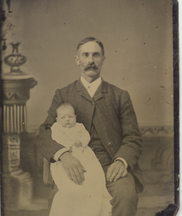 Julius Henry Derek Behme and grandchild Mame Behme (Click to enlarge)